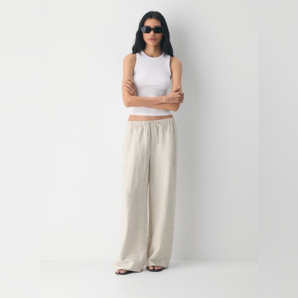Aritzia Pants - Aritzia The Lodge Pant™ Cruise Linen™ Wide Leg Sz XS